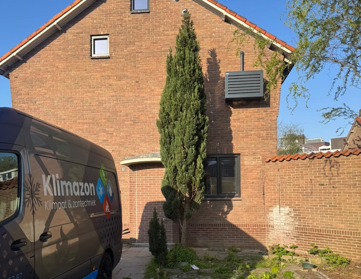 Zonwering installatie in een moderne woning