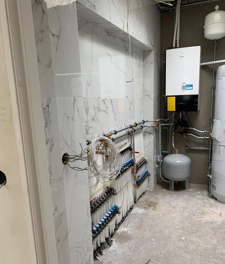 Warmtepomp in een woning in Huizen