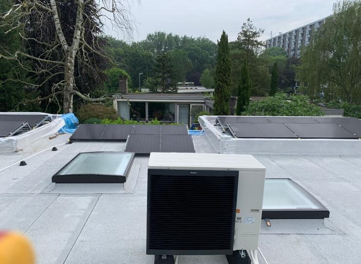 Warmtepomp in een woning in Huizen