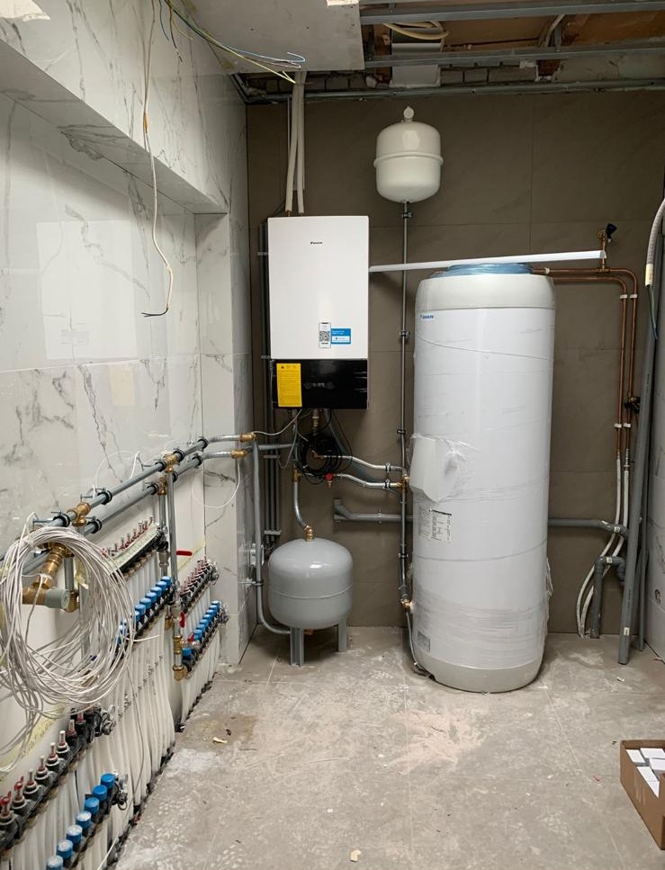 Warmtepomp in een woning in de Zaanstreek